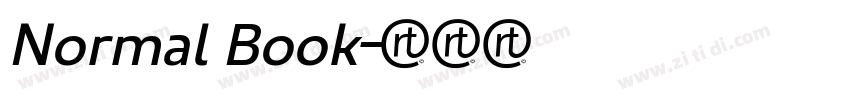 Normal Book字体转换